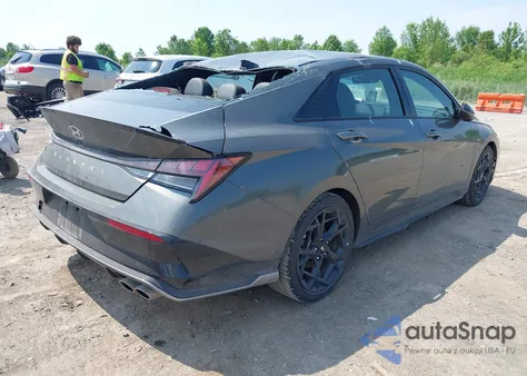 2024 Hyundai Elantra N Line from USA, damaged, VIN KMHLR4DF6RU814163